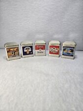 Vintage Mini Tins Set of 5 Tin Box Company 1995 5 Brands Spice Containers 3.5 T picture