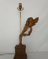 Vintage MCM Sculpture Artichoke Table Lamp picture