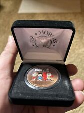 Charles Schulz & Peanuts Gang 2001 Morgan Mint Commemorative Coin-Original Case picture
