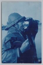Fisherman Sailor Cyanotype Rotograph Co Undivided Back card Unposted picture