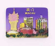 3D Fridge Magnet Macao Landmarks China Travel Souvenir Gift 5*7CM Brand New F&S picture