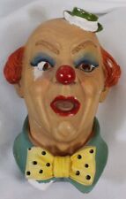 Vtg Legend Clown 3 Chalkware Plaster Wall Hanging 1983 F Wright England Shriner picture