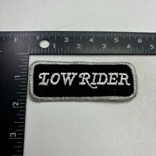 VINTAGE NOS c 1980s LOW RIDER Lowrider Car Truck Patch 00.K picture
