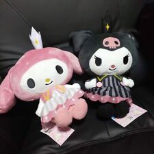 My Melody & Kuromi SET of 2 Antique Queen BIG Plush Doll 37cm Furyu picture