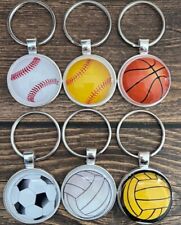 Sports Key Chain Zipper Pull Baseball Softball Soccer Water Polo Basketball RTS picture