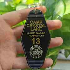 Friday The 13th Camp Crystal Lake Horror Movie Motel Hotel Cabin Keychain Black picture