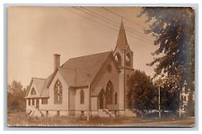 RPPC Church, Lake Mills Iowa IA Postcard picture