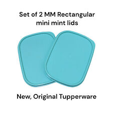 Tupperware Modular Mates Mint Mini Rectangular 1793 2 Pcs Seal Lid picture