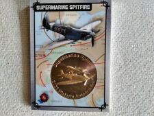 2021 historic autographs 1945 end of the war-spitfire coin card. picture