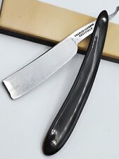 RARE Antique CHARLES JACKSON Sheffield Straight Razor 13/16 RSTORED Buffalo Horn picture