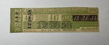 rare antique original Oct 21st 1862 Delaware United states lottery ticket stub picture