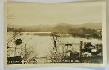 Flood Of 1936. Lower Section Of Bradford Vermont. Real Photo Postcard. RPPC picture