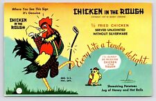 c1950s~Winchester Virginia VA~Chicken In the Rough~Cash Prize Contest~Postcard picture
