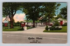 Manning SC-South Carolina, Azalea Motel, Advertising, Vintage c1959 Postcard picture