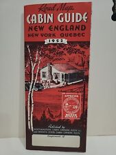 1952 Road Map Cabin Guide New England New York Quebec By Cabin Owners Ass'n Ads picture