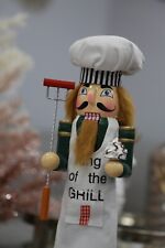 Nutcracker Christmas Decorations Chef Cook Handmade Wooden  14 Inches picture