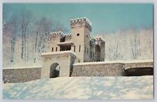 Chateau LaRoche Castle Chrome Postcard Loveland Ohio 1950s Winter View picture
