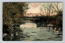 Bushville NY-New York, Bridge over the Mongaup, c1907 Vintage Souvenir Postcard picture