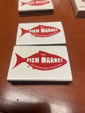 5 Vintage Matchboxes From The Fish Market San Diego California (x5) picture