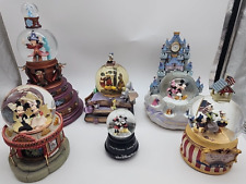 Lot Of 6 Rare Disney Snow Globes - Fantasia, Colony Theater, First Kiss, 1776 picture