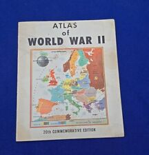 1965 Atlas Of World War II 20th Commemorative Edition Booklet C.S. Hammond Co. picture