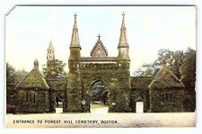 Vintage Postcard Massachusetts, Entrance to Forest Hill, Boston, MA. c1900 picture