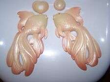 Vintage Miller Studio 1985 Wall Fish & Bubbles  Peachy Pearl picture