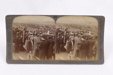 Underwood Stereoview A Military Review at Aldershot, England picture
