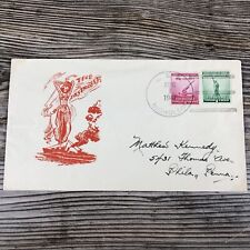 Vintage 1941 WWII US Navy Army The Destroyer Genie Woman Lady Envelope picture