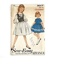 VINTAGE 1960's ADVANCE PATTERN 3017 CHUB - DEBS SEW EASY GIRL'S DRESSES picture
