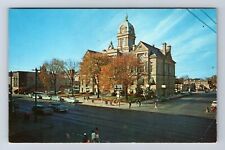 Findlay OH-Ohio, Scenic View Of Courthouse, Vintage Souvenir Postcard picture