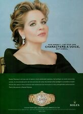 2004 Rolex Oyster Perpetual Lady-Datejust Renee Fleming Watch Vintage Print Ad picture
