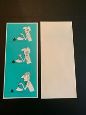 Vintage Pace-Line Humorettes Comical Thank You Greeting Card Unused picture