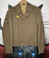 1944 Joseph H Cohen WW2 Wool Ike Eisenhower Jacket 15th Air Force | 36R picture