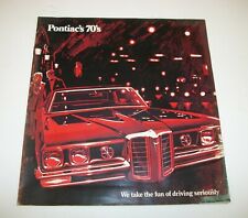 1970 Pontiac Color Sales Brochure picture