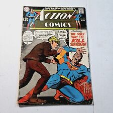 Action Comics #376 (Last Supergirl In Title) Low Grade Reading Copy 1969 picture