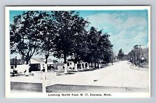 Chelsea MI-Michigan, Looking North From M 17, Antique, Vintage Postcard picture