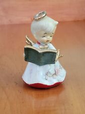 Lefton Naughty Angel Bell Choir Boy With Slingshot Vintage Christmas picture