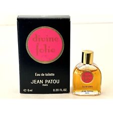 Vintage Jean Patou Divine Folie Miniature Perfume Almost Full 0.20oz Travel Size picture