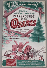 Vintage 1955 Ozarks Travel Guide Fold-Out Map picture