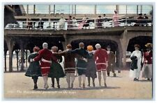 1910 The Heavyweights Promenade On The Beach Atlantic City New Jersey Postcard picture