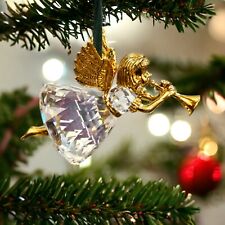 Swarvoski Cut Crystal Angel Ornament,  New & Boxed picture
