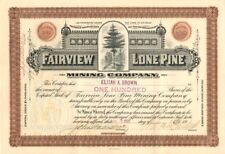 Fairview Lone Pine Mining Co. - Mining Stocks picture
