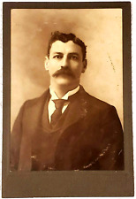 Portrait of a Gentleman Cabinet Card - very nice condition - Vintage 1800s picture