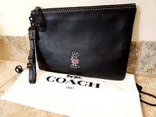Coach X Disney | 1941 Dark Fairy Tale Collection Black Leather Clutch | RARE ⭐️ picture