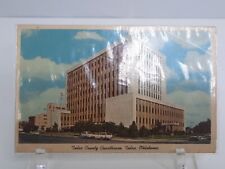 Tulsa OK- Oklahoma, Tulsa County Court House, Outside, Vintage Postcard picture