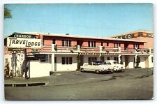 1950s SAN DIEGO CA HARBOR TRAVELODGE PACIFIC HWY US 101 COKE SIGN POSTCARD P2943 picture