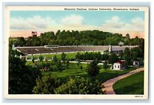 c1930's Memorial Stadium Indiana University Bloomington Indiana IN Postcard picture