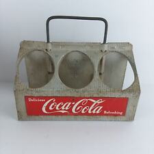 Vintage Coca-Cola Reynolds Aluminum Metal 6-Pack Bottle Carrier Coke picture