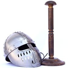 Norman Faceplate Crusader Spangenhelm Steel Helmet picture